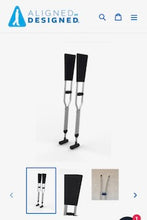 Load image into Gallery viewer, The Aligned As Designed Fabric Topped Patented Crutch