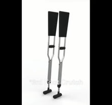 Load and play video in Gallery viewer, The Aligned As Designed Fabric Topped Patented Crutch